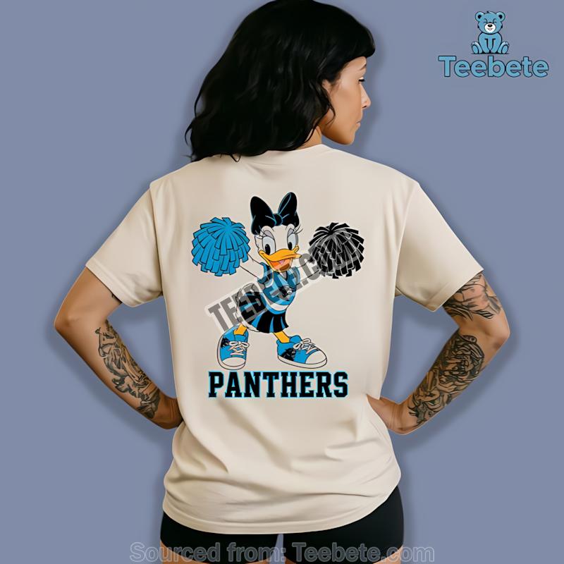 Carolina Panthers Daisy Duck Cheerleading Spirit Shirt
