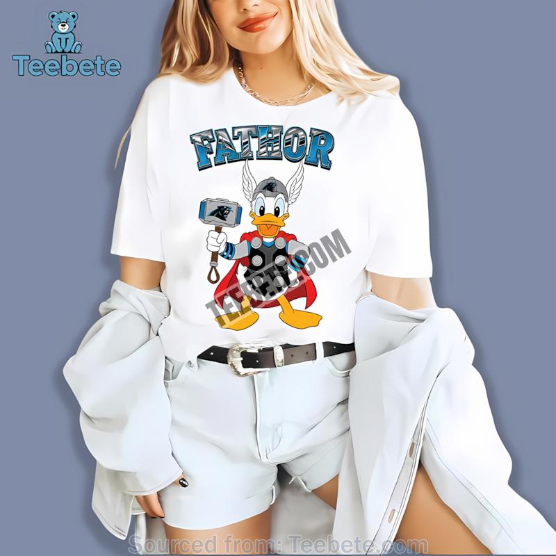 Carolina Panthers Donald Duck Cool Fathor Shirt