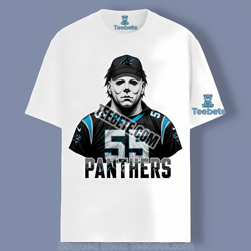 Carolina Panthers Michael Myers Halloween Spooky Shirt