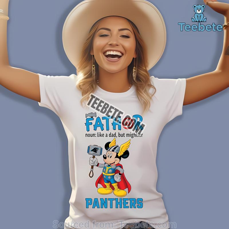 Carolina Panthers Mickey Mouse Super Dad Shirt