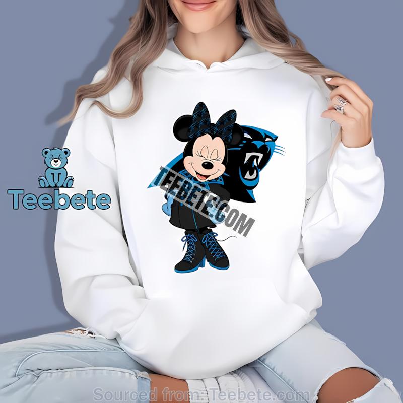 Carolina Panthers Minnie Mouse Classic Fan Hoodie Carolina Panthers Minnie Mouse Classic Fan Hoodie