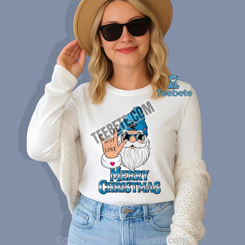 Carolina Panthers Rock Santa Christmas Party Long Sleeve Carolina Panthers Rock Santa Christmas Party Long Sleeve