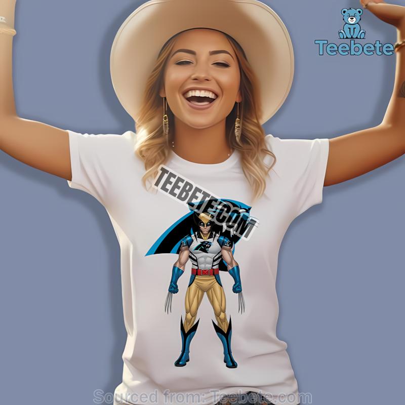 Carolina Panthers Wolverine Marvel Superhero Shirt