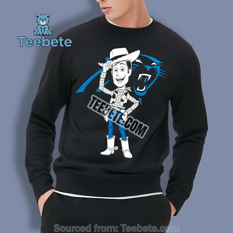 Carolina Panthers Woody Toy Story Character Long Sleeve Carolina Panthers Woody Toy Story Character Long Sleeve