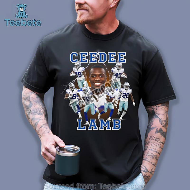 Ceedee Lamb Dallas Cowboys Vintage Monochrome Funny Shirt