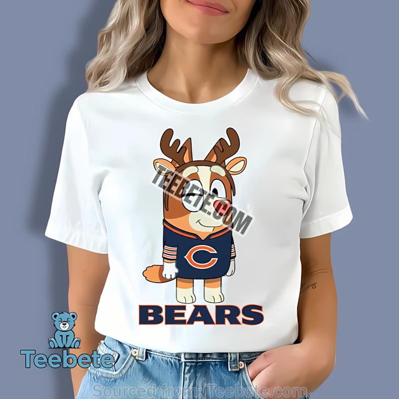 Chicago Bears Bingo Reindeer Christmas Shirt