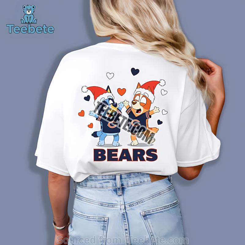 Chicago Bears Bluey And Bingo Christmas Dancing Shirt