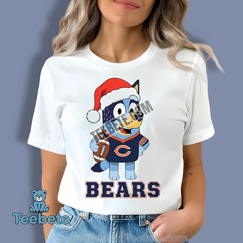 Chicago Bears Bluey And Bingo Christmas Shirt