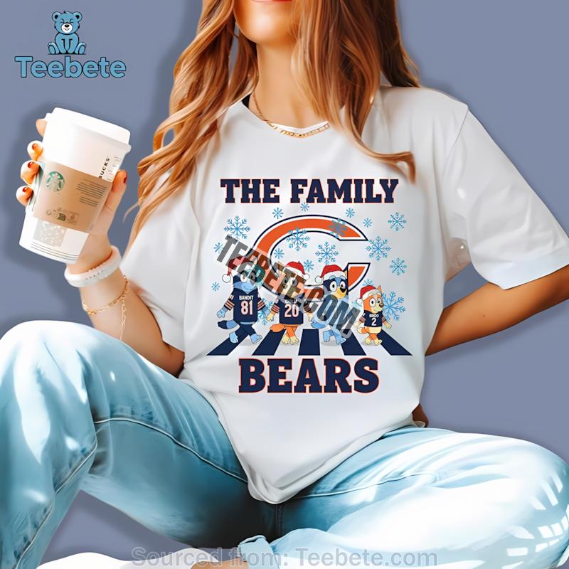 Chicago Bears Bluey And Bingo Christmas Dancing Shirt
