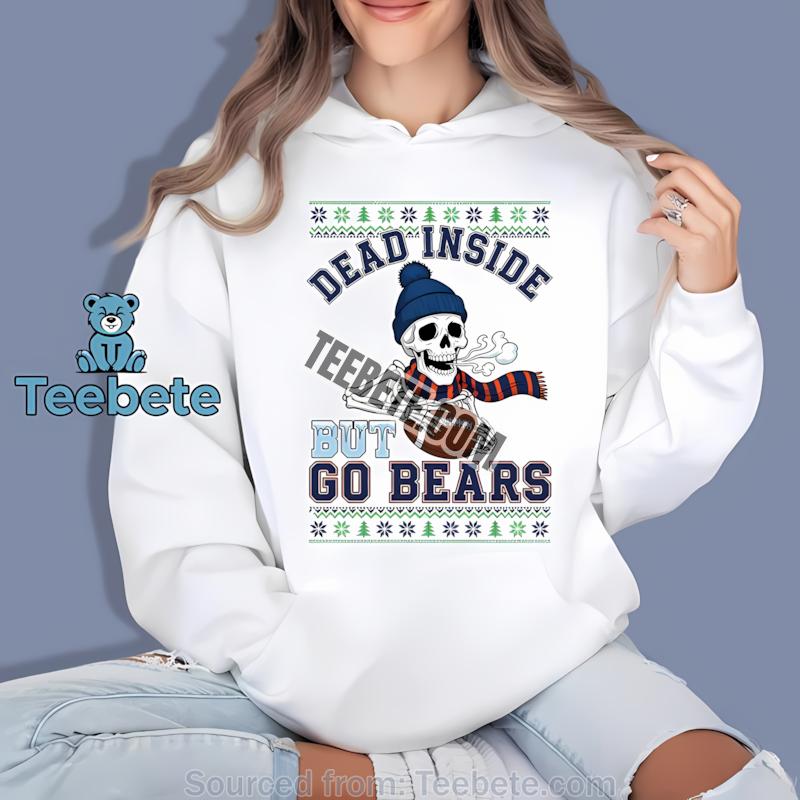 Chicago Bears Dead Inside But Go Bears Christmas Hoodie Chicago Bears Dead Inside But Go Bears Christmas Hoodie