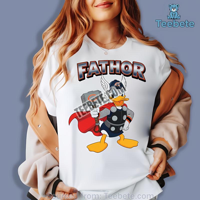 Chicago Bears Donald Duck Fathor Shirt