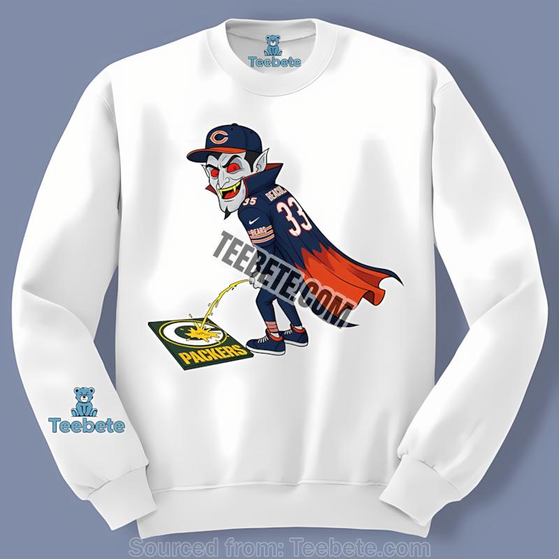 Chicago Bears Dracula Green Bay Packers Rivalry Long Sleeve Chicago Bears Dracula Green Bay Packers Rivalry Long Sleeve