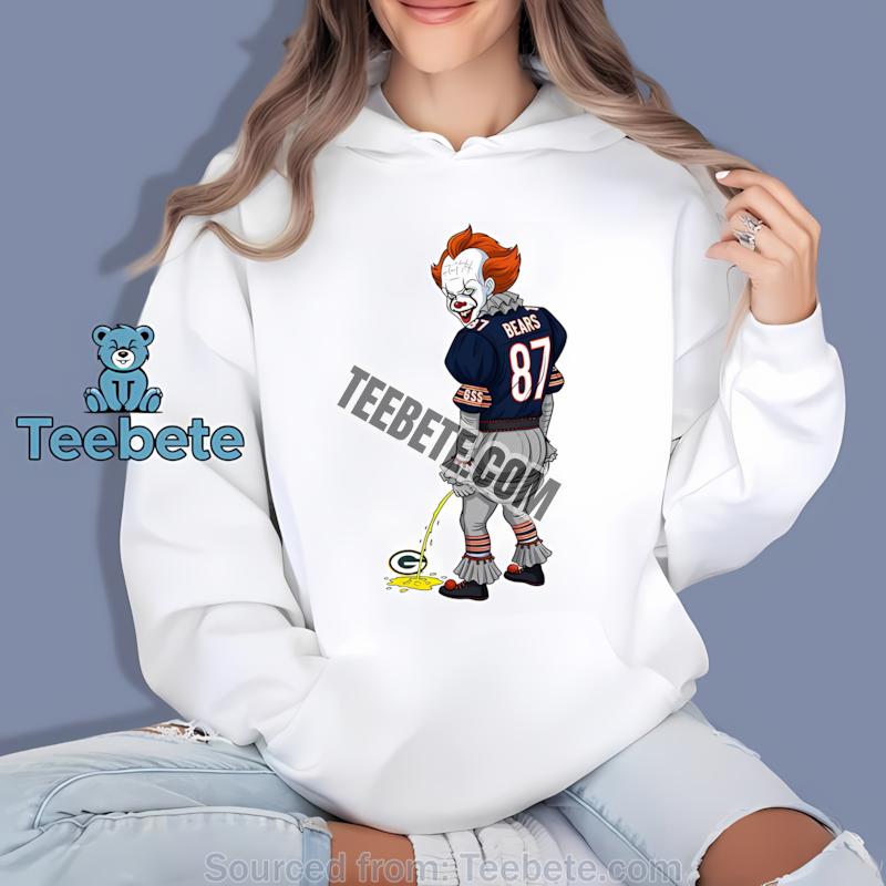 Chicago Bears Halloween Pennywise Packers Rivalry Hoodie Chicago Bears Halloween Pennywise Packers Rivalry Hoodie