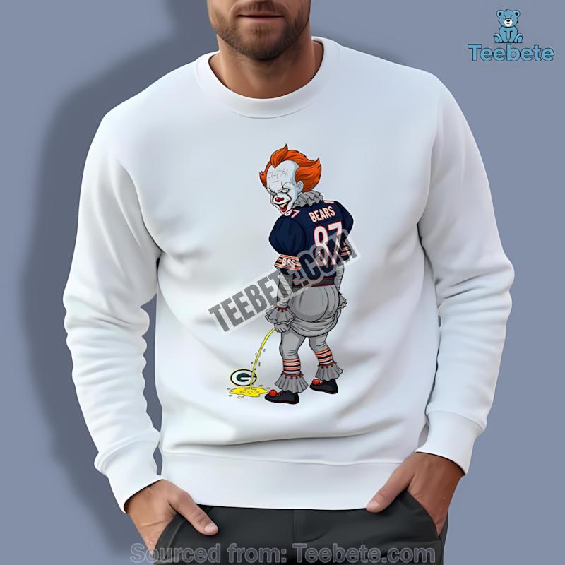 Chicago Bears Halloween Pennywise Packers Rivalry Long Sleeve Chicago Bears Halloween Pennywise Packers Rivalry Long Sleeve