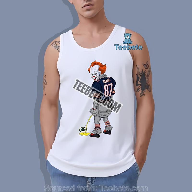 Chicago Bears Halloween Pennywise Packers Rivalry Tanktop Chicago Bears Halloween Pennywise Packers Rivalry Tanktop