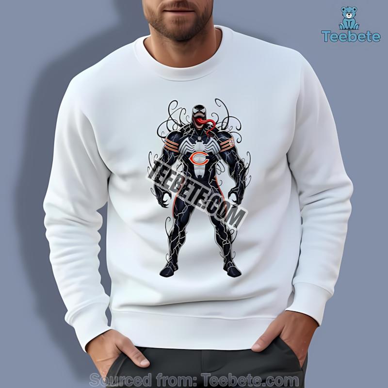Chicago Bears Halloween Venom Long Sleeve Chicago Bears Halloween Venom Long Sleeve