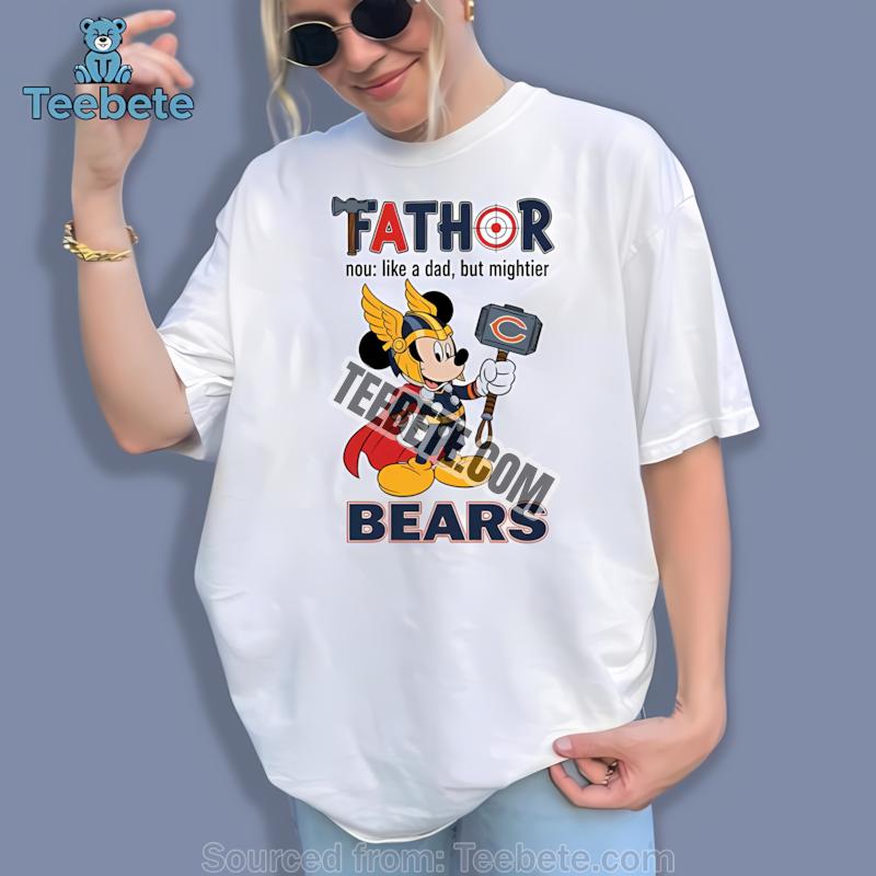 Chicago Bears Mickey Mouse Fathor Shirt