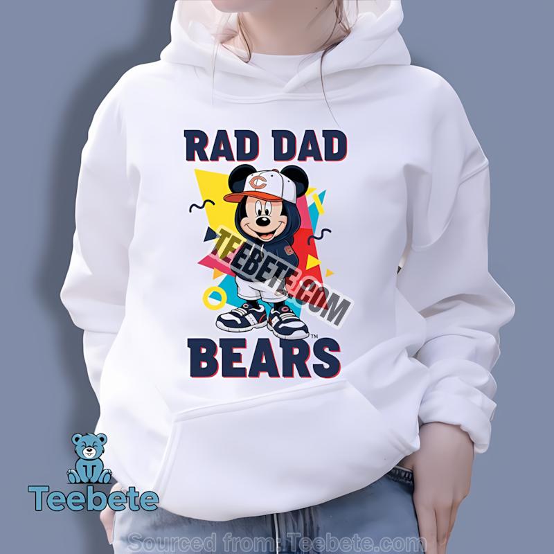 Chicago Bears Mickey Mouse Rad Dad Hoodie Chicago Bears Mickey Mouse Rad Dad Hoodie