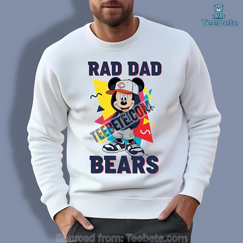 Chicago Bears Mickey Mouse Rad Dad Long Sleeve Chicago Bears Mickey Mouse Rad Dad Long Sleeve