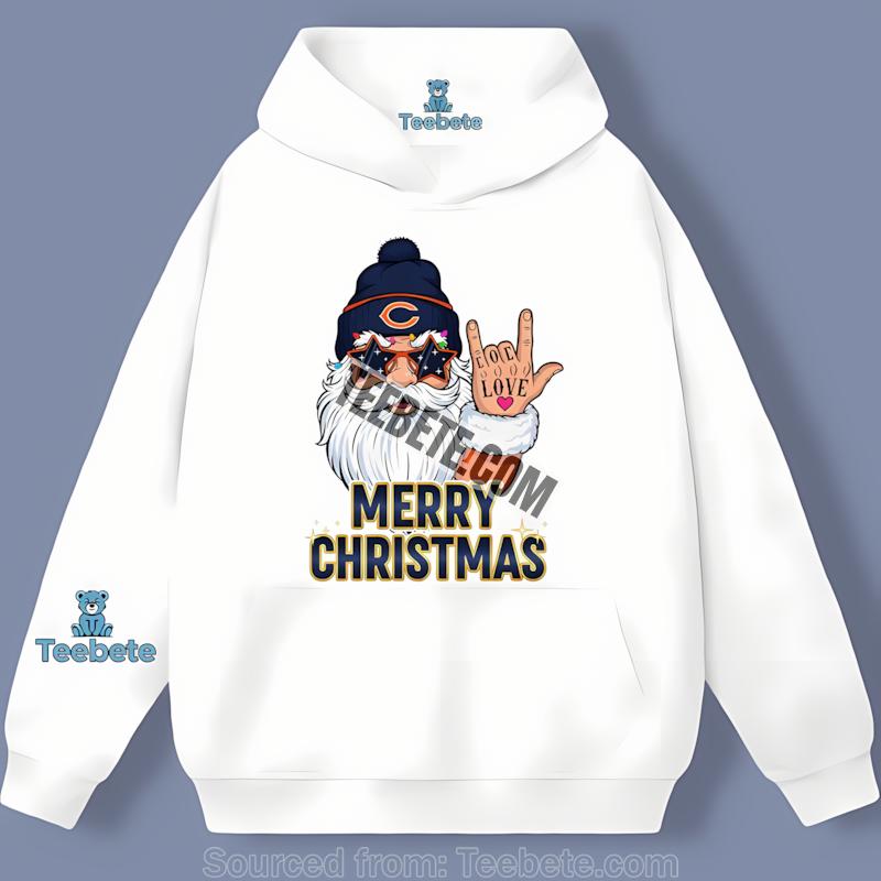 Chicago Bears Rock Santa Merry Christmas Hoodie Chicago Bears Rock Santa Merry Christmas Hoodie