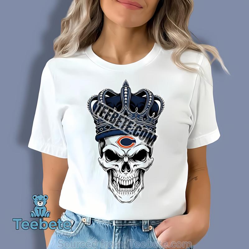 Chicago Bears Skull Crown Dark Grunge Shirt