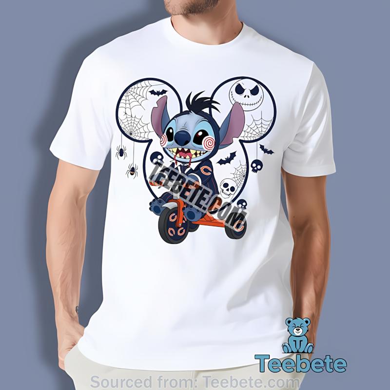 Chicago Bears Stitch Saw Halloween Shirt