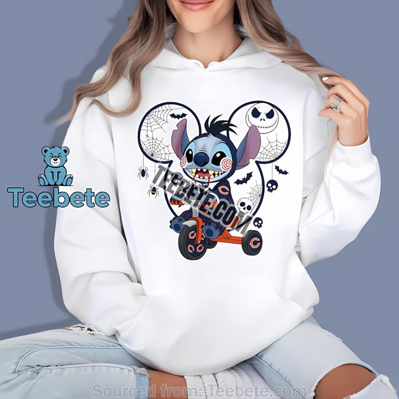 Chicago Bears Stitch Saw Halloween Hoodie Chicago Bears Stitch Saw Halloween Hoodie