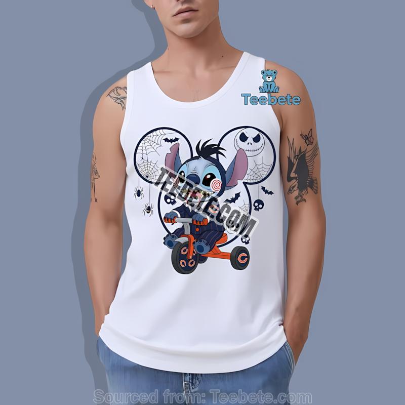 Chicago Bears Stitch Saw Halloween Tanktop Chicago Bears Stitch Saw Halloween Tanktop