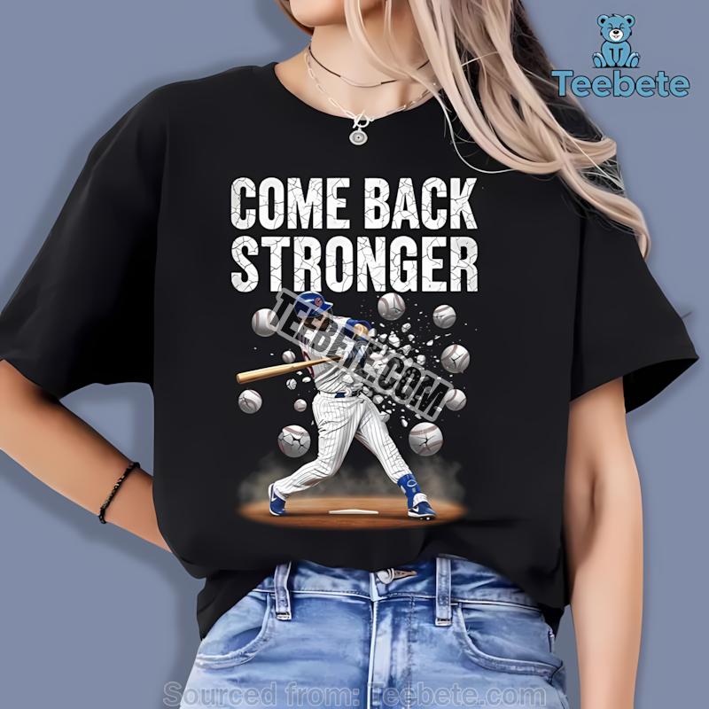 Chicago Cubs Miguel Amaya Come Back Stronger Baseball Graphic Shirt
