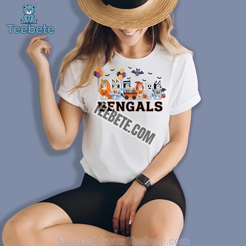 Cincinnati Bengals Bluey Vampire Halloween Shirt
