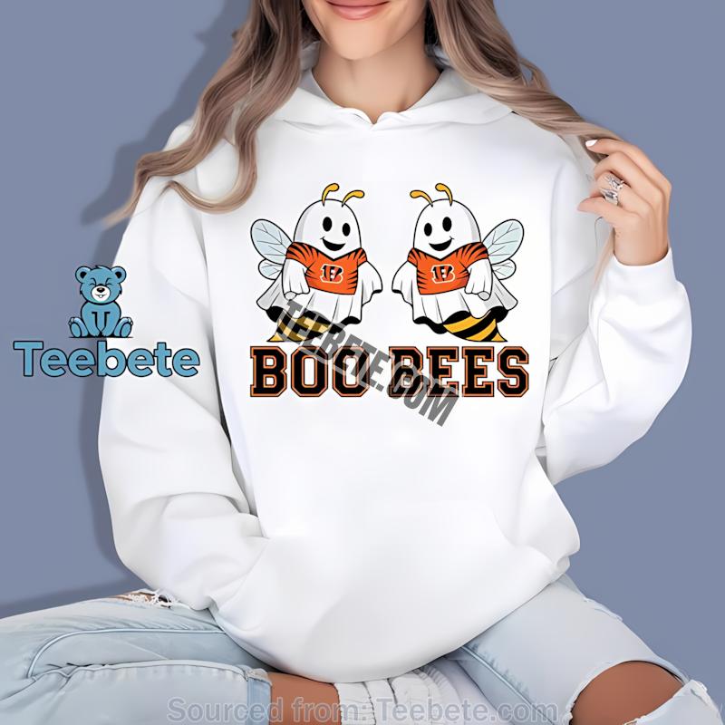 Cincinnati Bengals Boo Bees Funny Halloween Hoodie Cincinnati Bengals Boo Bees Funny Halloween Hoodie
