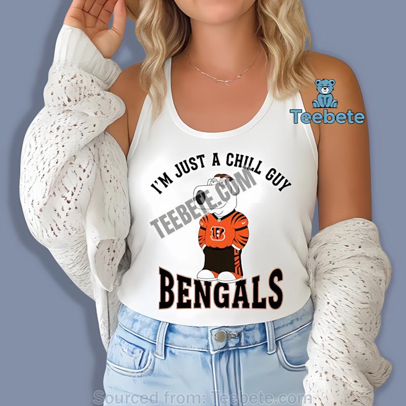 Cincinnati Bengals Brian Griffin Chill Cartoon Tanktop Cincinnati Bengals Brian Griffin Chill Cartoon Tanktop