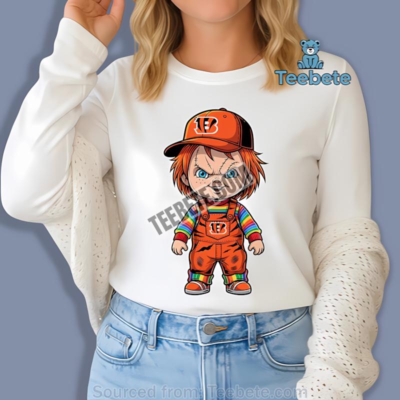 Cincinnati Bengals Chucky Halloween Horror Long Sleeve Cincinnati Bengals Chucky Halloween Horror Long Sleeve