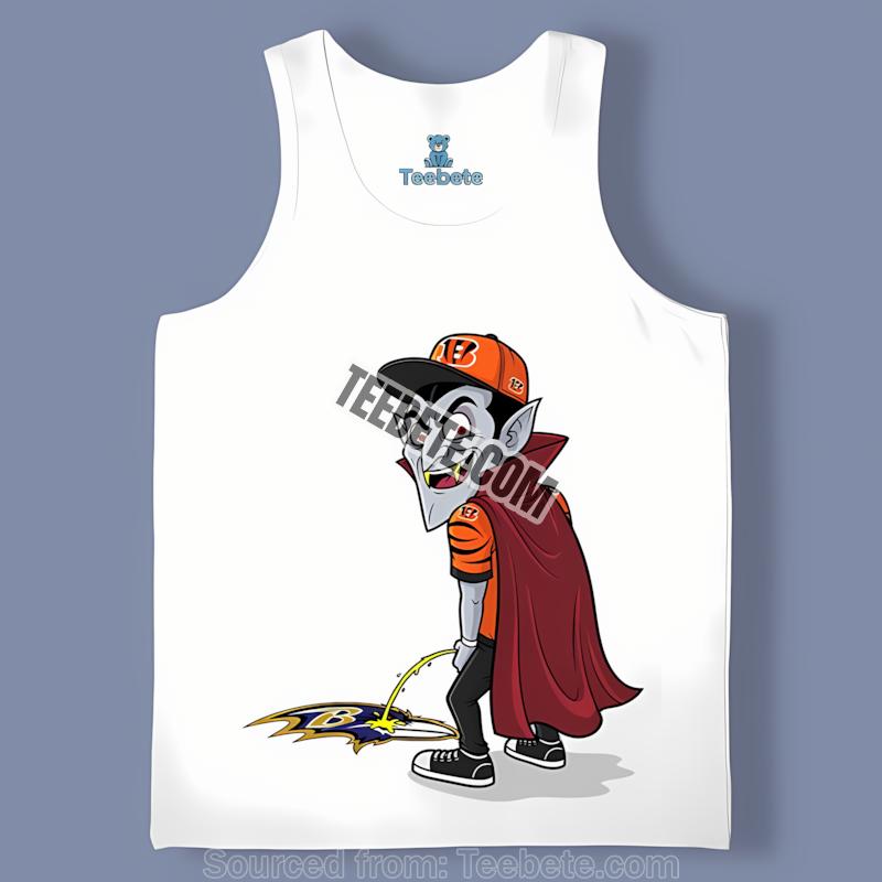 Cincinnati Bengals Dracula Vs Ravens Rivalry Tanktop Cincinnati Bengals Dracula Vs Ravens Rivalry Tanktop