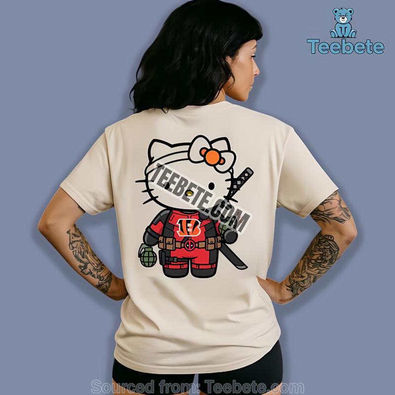 Cincinnati Bengals Hello Kitty Meets Deadpool Shirt
