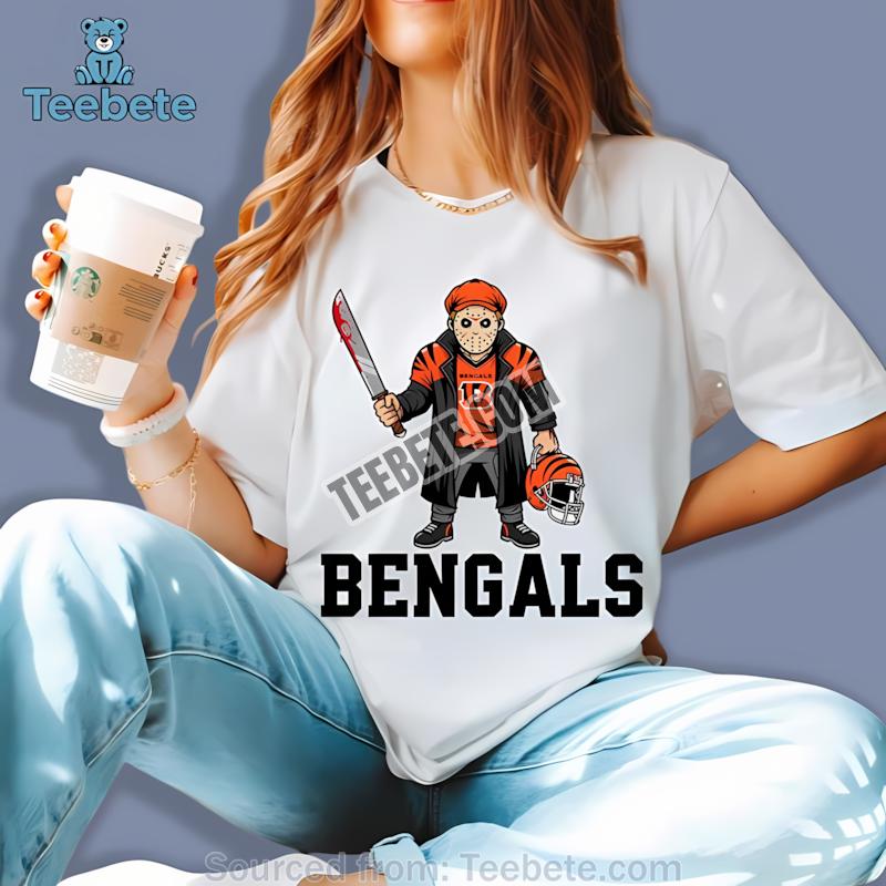 Cincinnati Bengals Jason Voorhees Horror Halloween Shirt