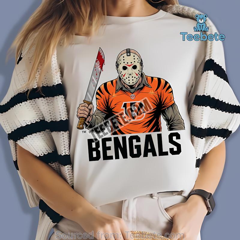 Cincinnati Bengals Jason Voorhees Machete Football Shirt