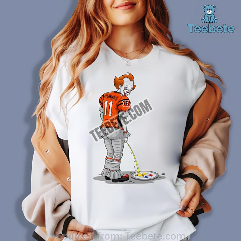 Cincinnati Bengals Pennywise Vs Steelers Halloween Shirt