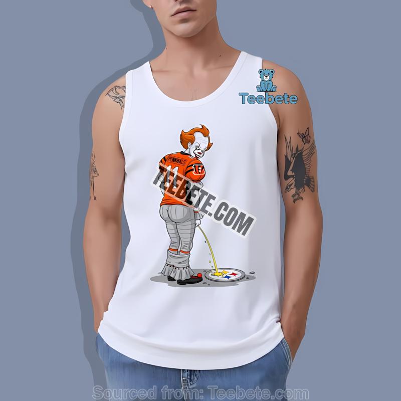 Cincinnati Bengals Pennywise Vs STanktoplers Halloween Shirt Cincinnati Bengals Pennywise Vs STanktoplers Halloween Shirt