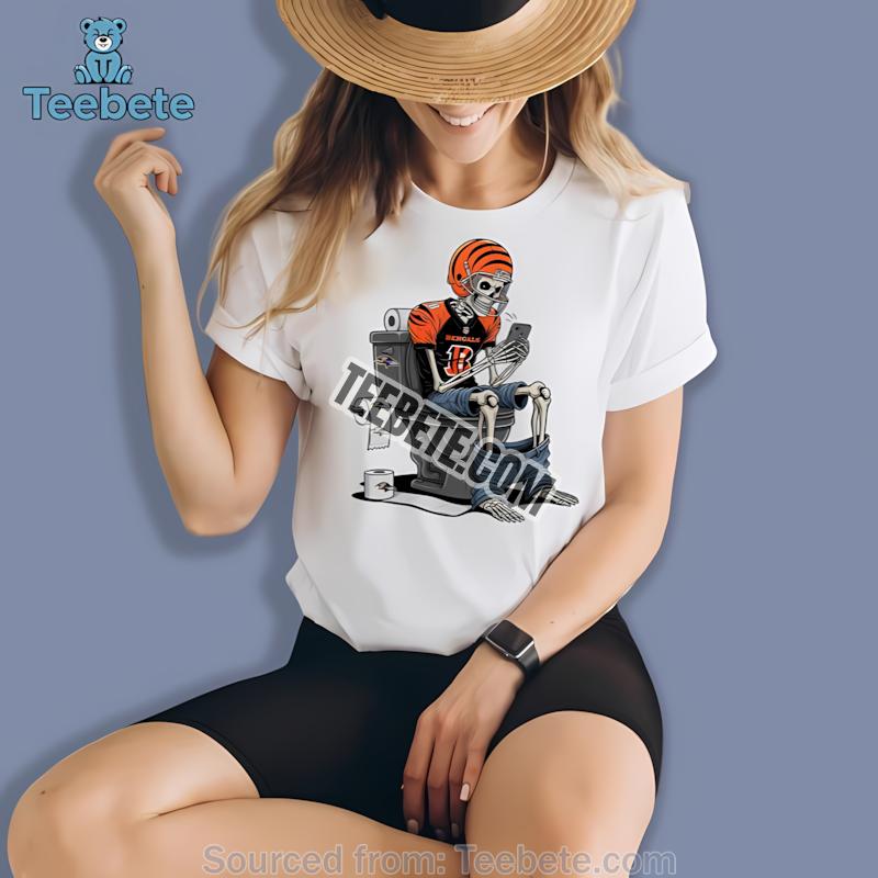 Cincinnati Bengals Skeleton Toilet Vs Ravens Shirt