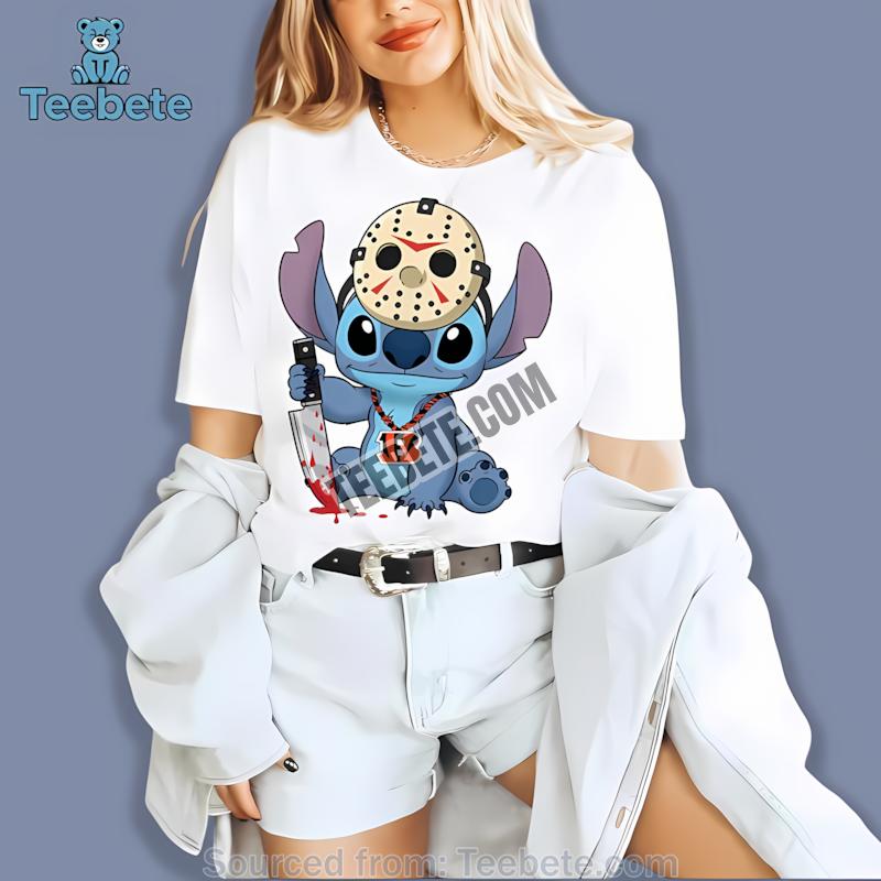 Cincinnati Bengals Stitch Jason Halloween Shirt