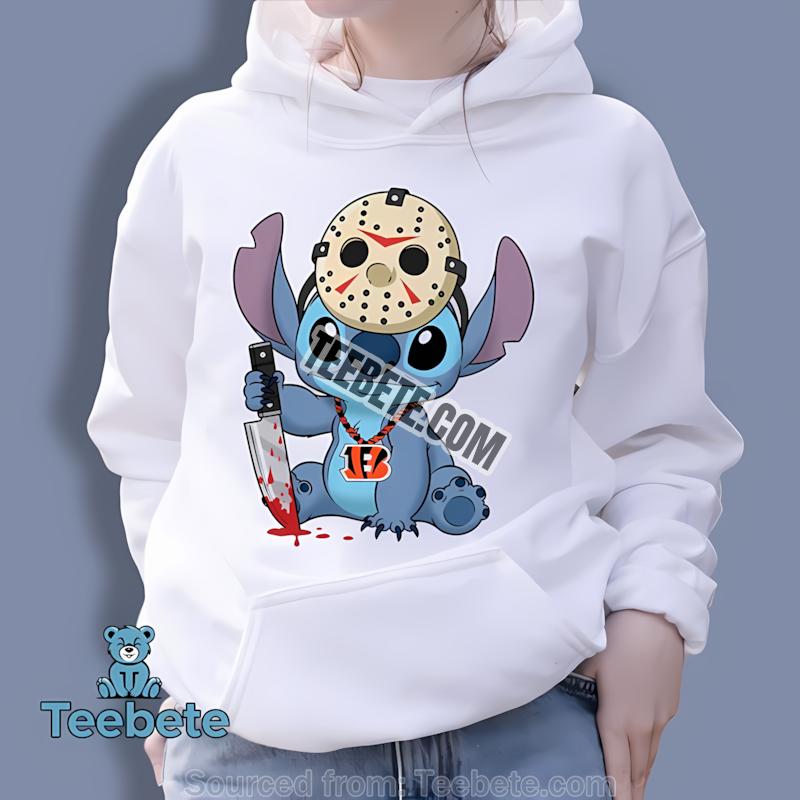 Cincinnati Bengals Stitch Jason Halloween Hoodie Cincinnati Bengals Stitch Jason Halloween Hoodie