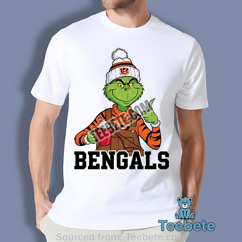 Cincinnati Bengals The Grinch Hot Cocoa Holiday Shirt