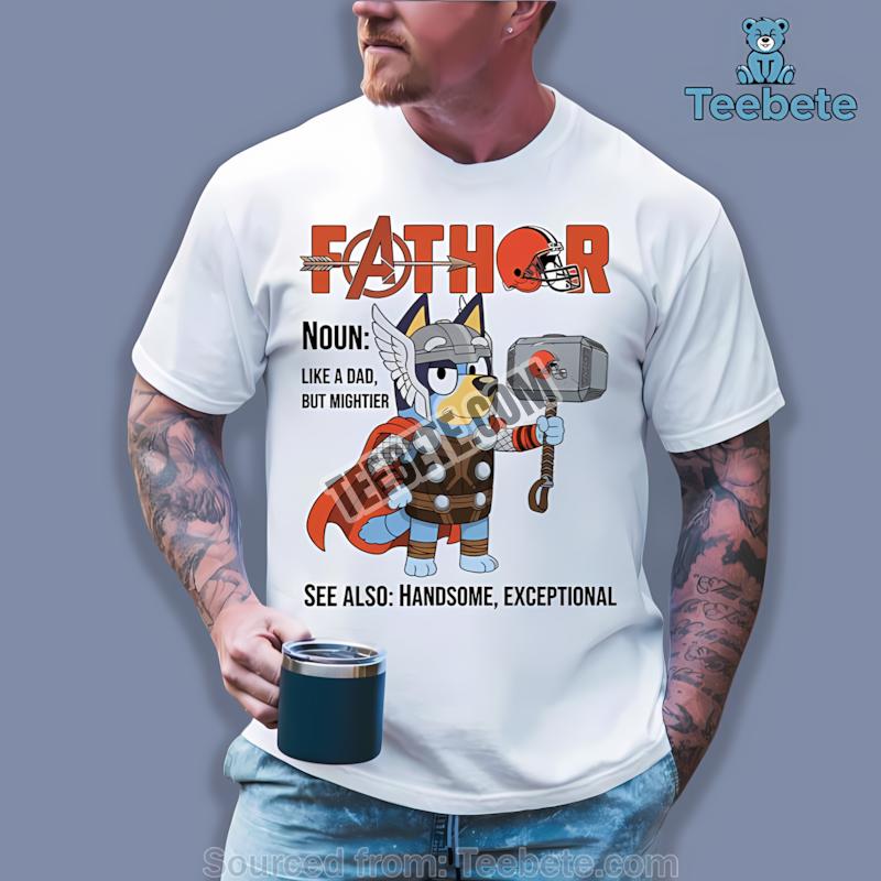 Cleveland Browns Bluey Fathor Classic Gift Shirt