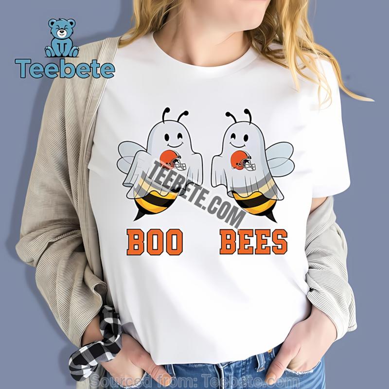 Cleveland Browns Boo Bees Funny Halloween Trendy Shirt