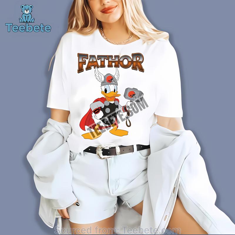 Cleveland Browns Donald Duck Rad Like Dad Best Gift Shirt