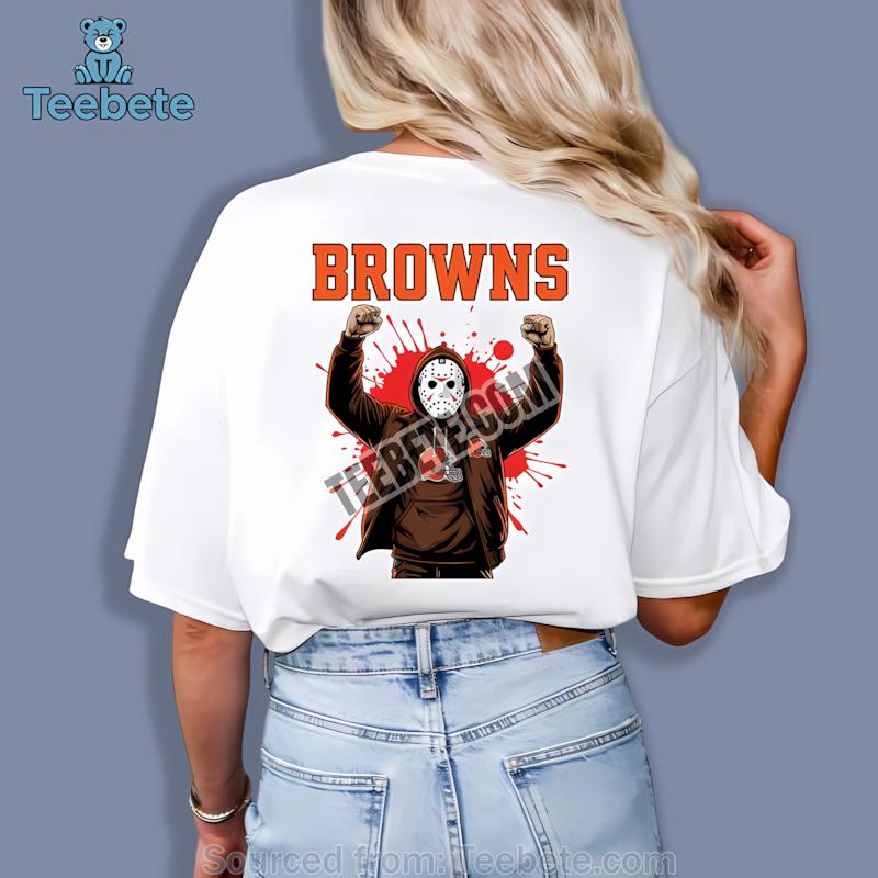 Cleveland Browns Jason Voorhees Victory Pose Halloween Fashion Shirt