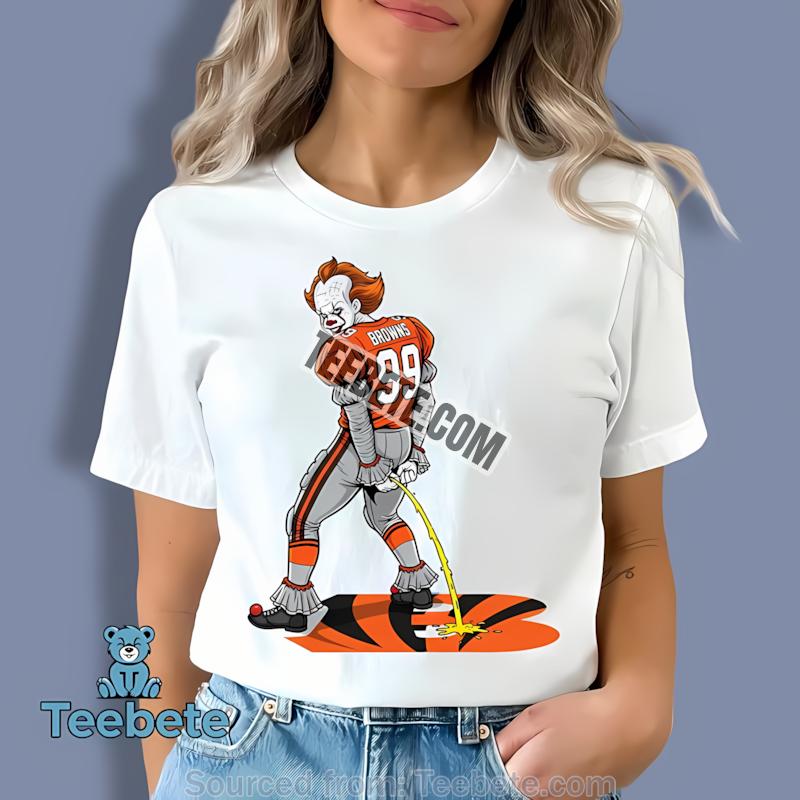 Cleveland Browns Pennywise Vs Bengals Rivalry Halloween Design Shirt