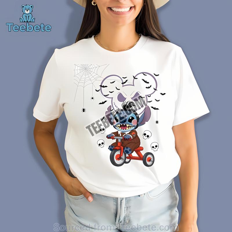 Cleveland Browns Stitch Saw Halloween Casual Horror Shirt