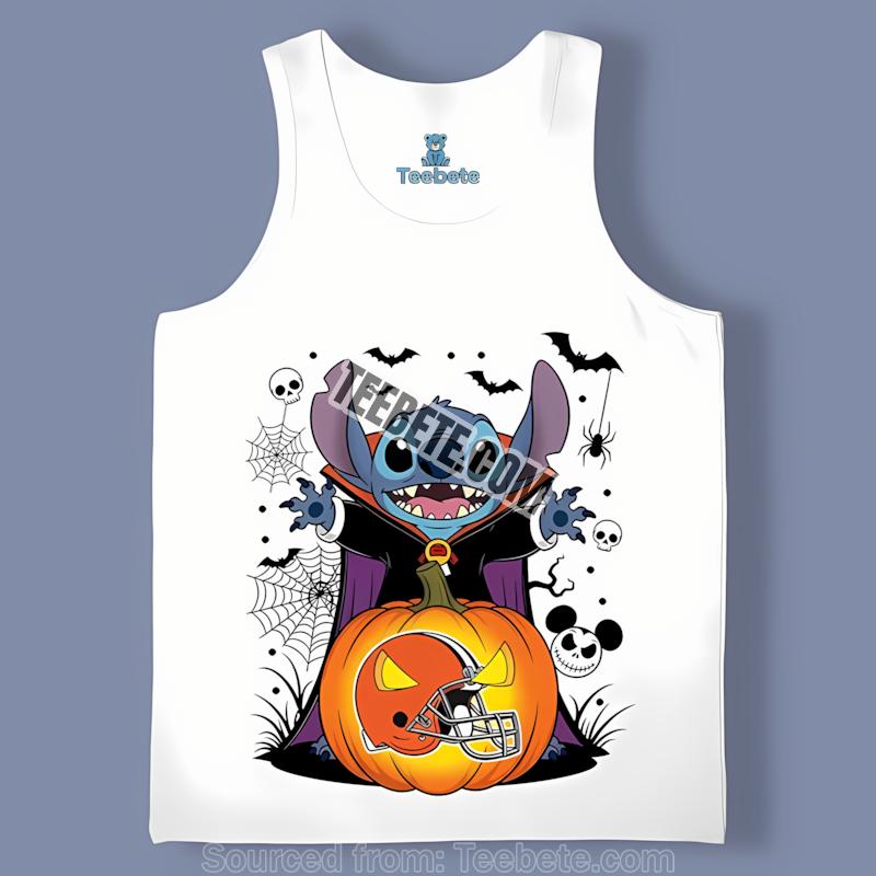Cleveland Browns Stitch Witch Halloween Best Seller Tanktop Cleveland Browns Stitch Witch Halloween Best Seller Tanktop